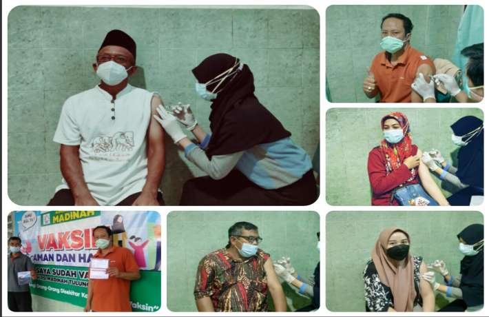 Vaksinasi ke-1 SMAN 1 Rejotangan